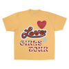 Girls Tour Love Tee - Washed Yellow