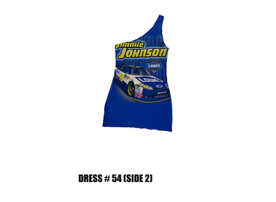 Reconstructed One Shoulder Racing Dress