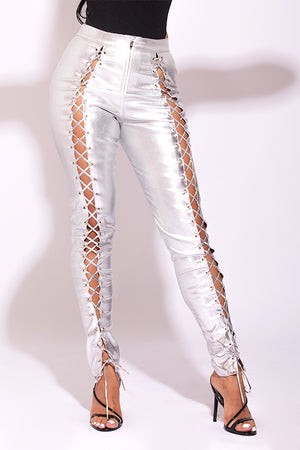 Chrome Laced Pants