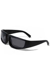 Sporty Goggle Sunglasses Matte Black