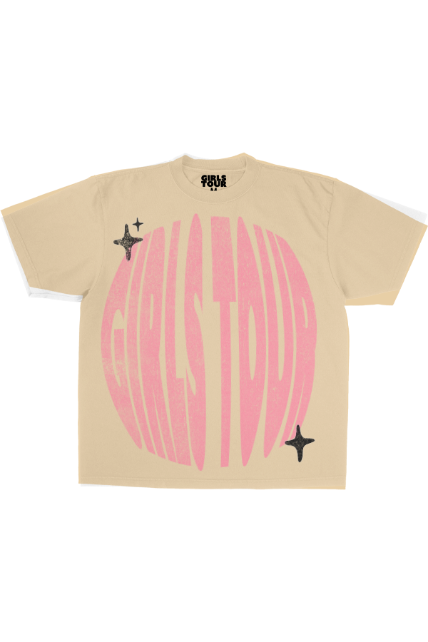 Girls Tour World Tour Tee - Nude