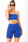 Royal Blue Cotton Cycle Shorts