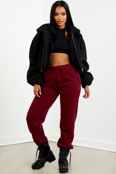 Essential Sweatpant - Burgundy.