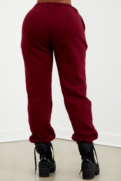 Essential Sweatpant - Burgundy.