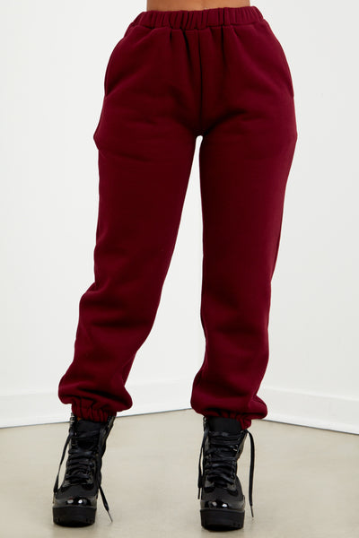 Essential Sweatpant - Burgundy.