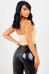 Nude Ruched Bodysuit