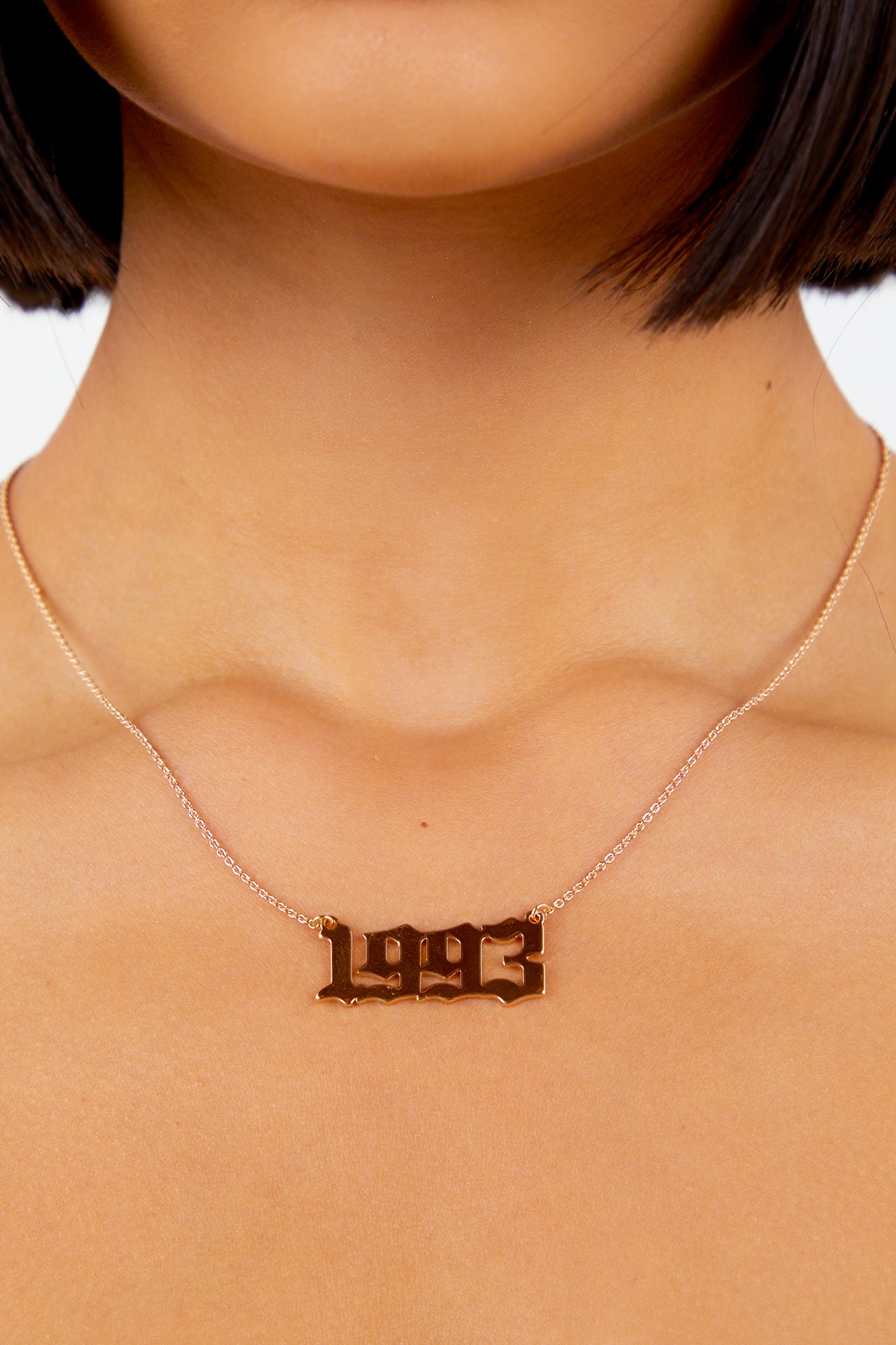 93 Pendant Necklace - Gold