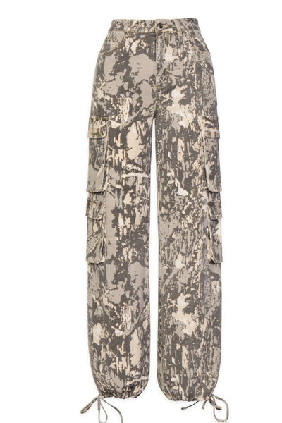 Pocket Camo drawstring pants