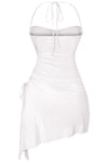 Halter A-Line Mini Dress White