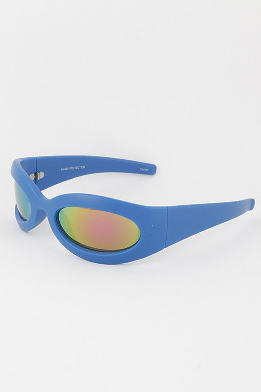 Bubble Frame Sunglasses Blue