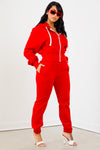 Red Solid Sweatpants
