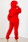 Red Solid Sweatpants