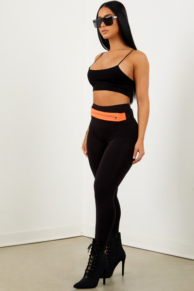 Black High Rise Legging.