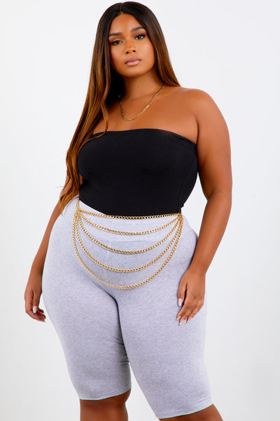 Black Shape Cotton Bodysuit