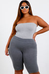 Grey Shape Cotton Bodysuit