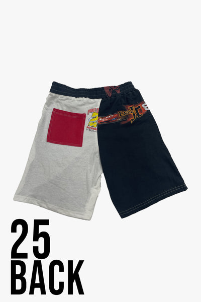 Reconstructed Vintage T Shirt Shorts