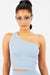 Bluestone One Shoulder Crop Top