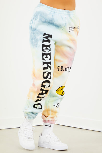 MEEKS GANG Tie Dye Sweatpants