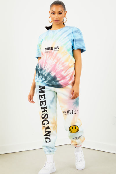 MEEKS GANG Tie Dye Sweatpants