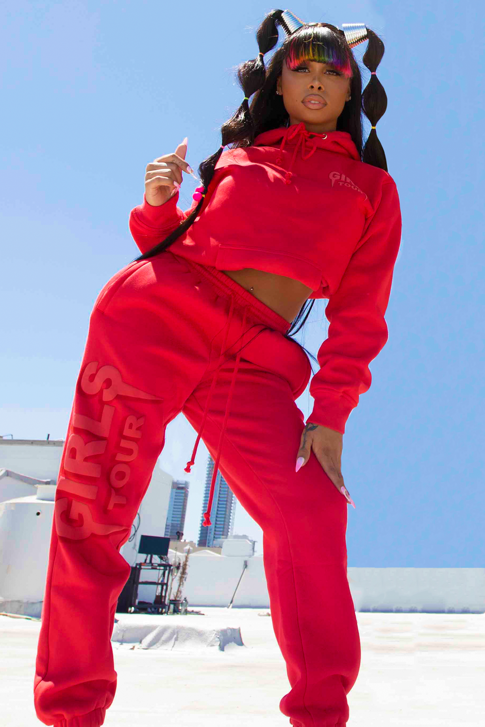 Og Girls Tour Red On Red Hoodie