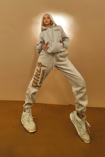 Og Girls Tour Puff Print Sweats Nude