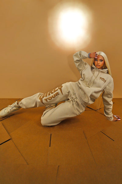 Og Girls Tour Puff Print Sweats Nude