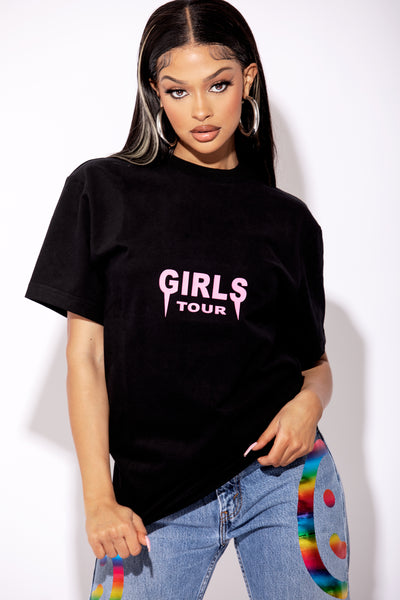 OG Girls Tour Tee - Black/Pink.