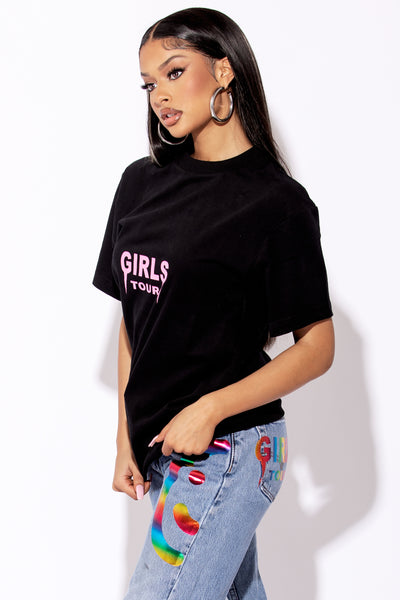 OG Girls Tour Tee - Black/Pink.