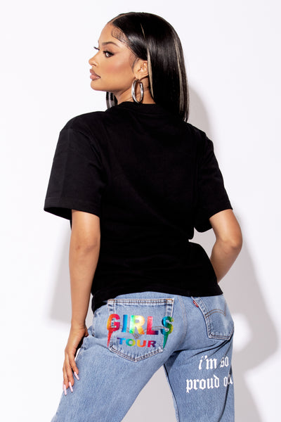 OG Girls Tour Tee - Black/Pink.