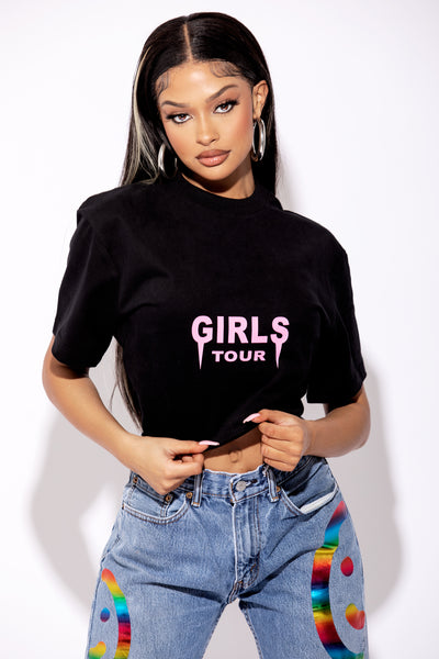 OG Girls Tour Tee - Black/Pink.