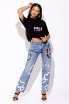 OG Girls Tour Tee - Black/Pink.