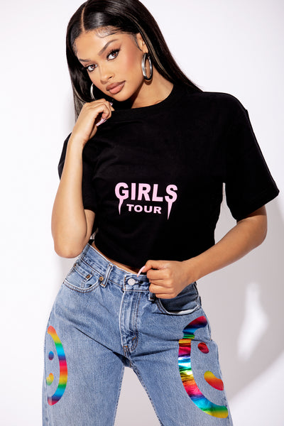 OG Girls Tour Tee - Black/Pink.