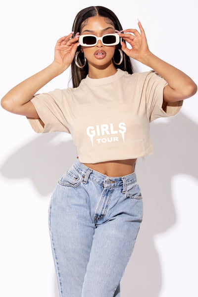 OG Girls Tour Tee - Light Tan.