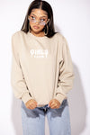 Girls Tour Crewneck - Tan