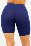 Navy Cotton Cycle Shorts