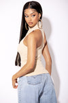Nude Basic Mock Neck Top