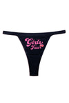 Girls Tour Cherry Thong Black