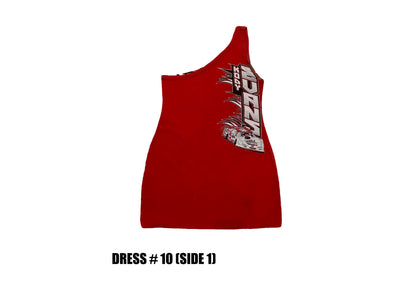 Reconstructed One Shoulder Racing Dress