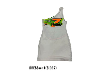 Reconstructed One Shoulder Racing Dress