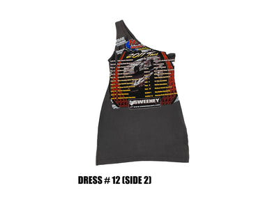 Reconstructed One Shoulder Racing Dress