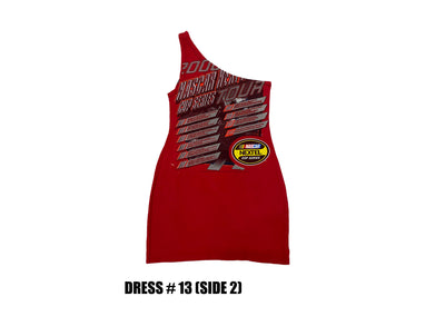 Reconstructed One Shoulder Racing Dress