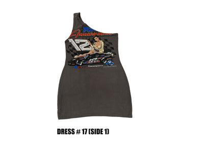 Reconstructed One Shoulder Racing Dress