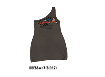 Reconstructed One Shoulder Racing Dress