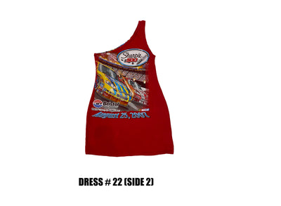 Reconstructed One Shoulder Racing Dress