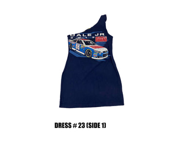 Reconstructed One Shoulder Racing Dress