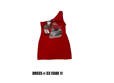 Reconstructed One Shoulder Racing Dress