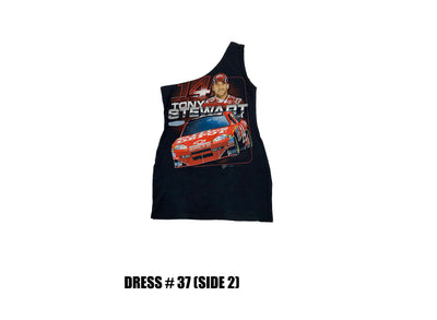 Reconstructed One Shoulder Racing Dress