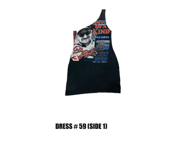 Reconstructed One Shoulder Racing Dress