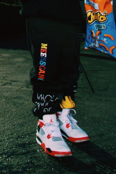 Meeks Gang Melrose Kids Black Sweats