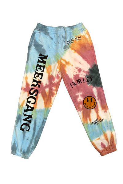 MEEKS GANG Tie Dye Sweatpants